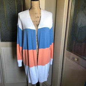 Beautiful Falls Creek Cotton,Rayon Cardigan Sz XL